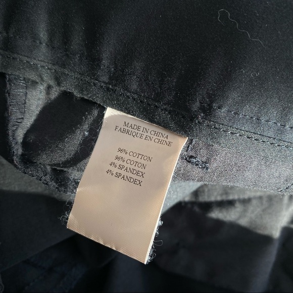 Theory Black Ankle Zip Skinny Cotton Pants US6 ($250) - Picture 5 of 5